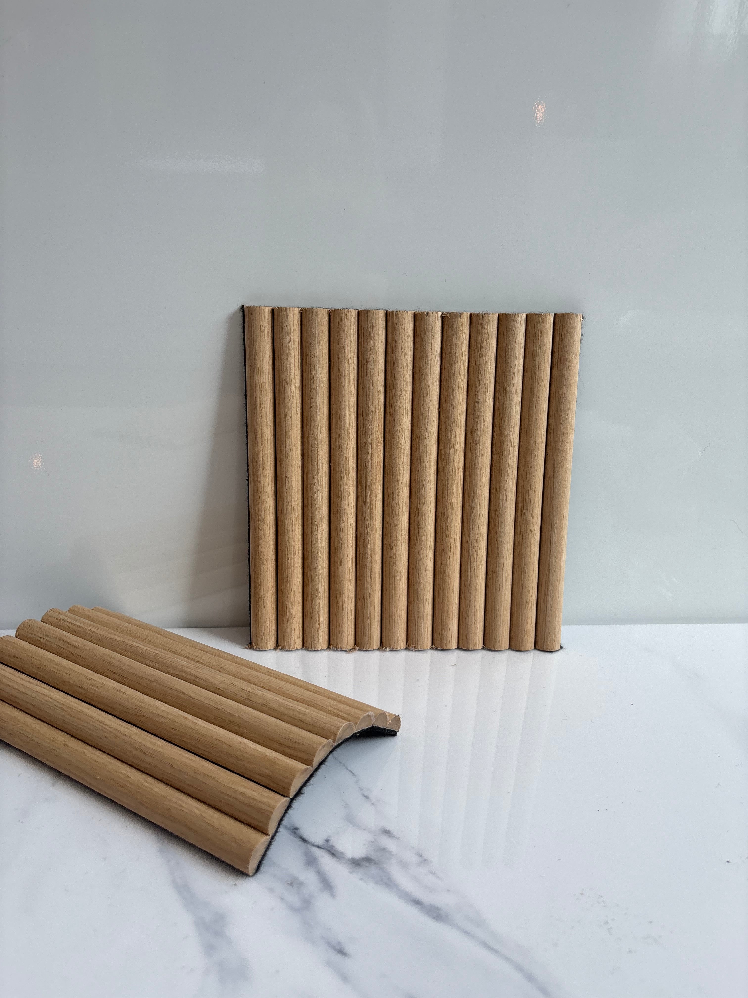 MDF Ljós eik/hringlaga - Mynstur 6-13mm