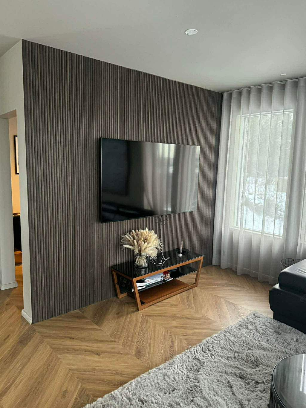 MDF Reykt eik/hringlaga - Mynstur 12-25mm